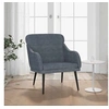 Image de Fauteuil Gris foncé 63x76x80 cm Velours