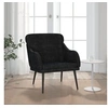 Image de Fauteuil Noir 63x76x80 cm Velours