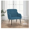 Image de Fauteuil Bleu 63x76x80 cm Velours