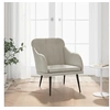 Image de Fauteuil 63x76x80 cm fluweel lichtgrijs351454