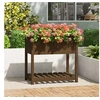 Image de Jardinière avec étagère Marron miel 82,5x54x81 cm Bois de pin823783