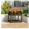 Image de Jardinière avec étagère Marron miel 82,5x82,5x81 cm Bois de pin823797