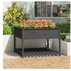Image de Jardinière et étagère Gris 111,5x111,5x81 cm Bois massif de pin 823803