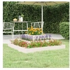 Image de Jardinière Blanc 80x80x27 cm Bois massif de pin