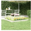 Image de Jardinière Blanc 110x110x27 cm Bois massif de pin 823872