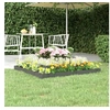 Image de Jardinière Gris 110x110x27 cm Bois massif de pin