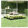 Image de Jardinière Noir 110x110x27 cm Bois massif de pin 823875