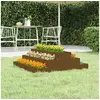 Image de Jardinière Marron miel 80x80x27 cm Bois massif de pin823895
