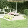 Image de Jardinière Blanc 110x110x27 cm Bois massif de pin 823900