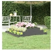 Image de Jardinière Gris 110x110x27 cm Bois massif de pin 823901