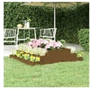 Image de Jardinière Marron miel 110x110x27 cm Bois massif de pin823902