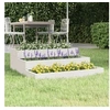 Image de Jardinière Blanc 78x78x27 cm Bois massif de pin 823907