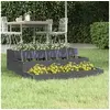 Image de Jardinière Gris 78x78x27 cm Bois massif de pin 823908
