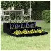 Image de Jardinière Noir 78x78x27 cm Bois massif de pin 823910
