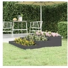 Image de Jardinière Gris 107x107x27 cm Bois massif de pin 823915