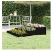 Image de Jardinière Noir 107x107x27 cm Bois massif de pin 823917