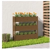 Image de Jardinière Marron miel 112x25x104,5 cm Bois massif de pin