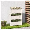 Image de Jardinière Blanc 77x25x104,5 cm Bois massif de pin 823935