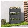 Image de Jardinière Gris 77x25x104,5 cm Bois massif de pin 823936