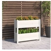 Image de Jardinière Blanc 77x25x66 cm Bois massif de pin 823942