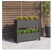 Image de Jardinière Gris 77x25x66 cm Bois massif de pin 823943