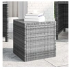 Image de Bijzettafel 40x37x40,5 cm poly rattan en gehard glas grijs319389