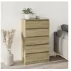 Image de Commode Chêne sonoma 60x36x103 cm Bois d ingénierie