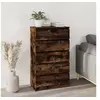 Image de Commode Chêne fumé 60x36x103 cm Bois d ingénierie