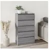 Image de Commode Sonoma gris 60x36x103 cm Bois d ingénierie