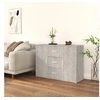 Image de Buffet Gris béton 91x29,5x65 cm Bois d ingénierie