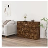 Image de Buffet Chêne fumé 91x29,5x65 cm Bois d ingénierie
