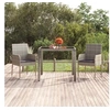 Image de Lot de 2 chaise en resine tressee empilable non pliable H. 88 cm exterieur gris