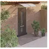 Image de Auvent de porte Noir 150x100 cm Polycarbonate