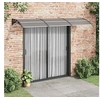 Image de Auvent de porte Noir 300x100 cm Polycarbonate