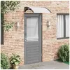 Image de Auvent de porte Noir et transparent 80x75 cm Polycarbonate
