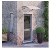Image de Auvent de porte Gris et transparent 80x75 cm Polycarbonate