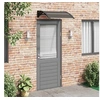 Image de Auvent de porte Noir 80x75 cm Polycarbonate