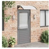 Image de Auvent de porte Noir et transparent 100x75 cm Polycarbonate