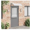Image de Auvent de porte Gris et transparent 100x75 cm Polycarbonate