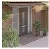 Image de Auvent de porte Noir 350x75 cm Polycarbonate