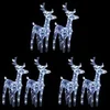 Image de 6x Rennes de Noël 240 LED Décoration de Noël Rennes Illuminés Décoration de Vacances Ornement de Fête Jardin 3154256