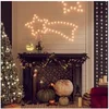 Image de 3x Figures de Comète de Noël Ornement de Fêtes Décoration de Lumière de Corde Jardin Extérieur Intérieur 48 LED Blanc Chaud 65x28 cm