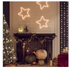 Image de 3x Figures d'Etoiles de Noël avec 48 LED Ornement de Fêtes Décoration de Vacances Lumière de Noël Jardin Extérieur Blanc Chaud 56 cm