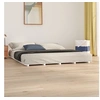 Image de Bedframe massief grenenhout wit 200x200 cm824559