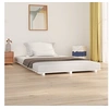 Image de Bedframe massief grenenhout wit 150x200 cm824574
