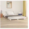 Image de Bedframe massief grenenhout wit 135x190 cm824609