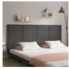 Image de Hoofdbord wandmontage 206x3x91,5 cm massief grenenhout grijs824670