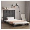 Image de Hoofdbord wandmontage 96x3x91,5 cm massief grenenhout grijs824675