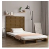 Image de Hoofdbord wandmontage 126x3x91,5 cm grenenhout honingbruin824681