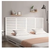 Image de Tête de lit murale Blanc 166x3x91,5 cm Bois massif de pin